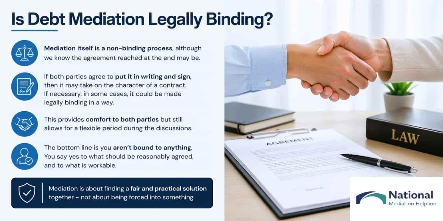 Is Debt Mediation Legally Binding Peterborough